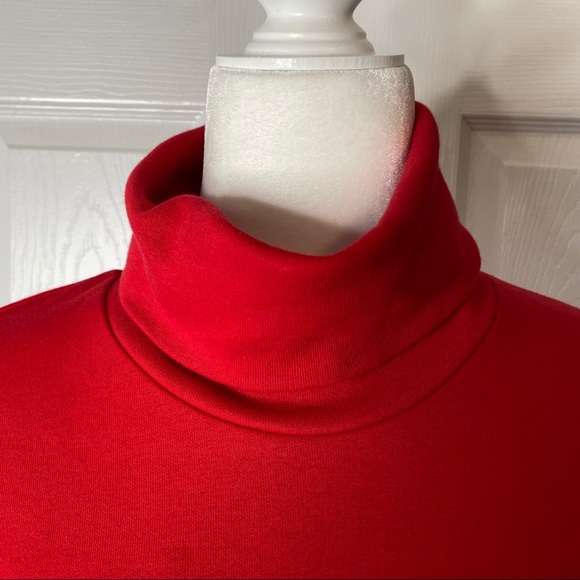 🔥SOLD🔥 Zara Trafaluc Turtleneck 3/4 Sleeve Dress Red S - Picture 7 of 16